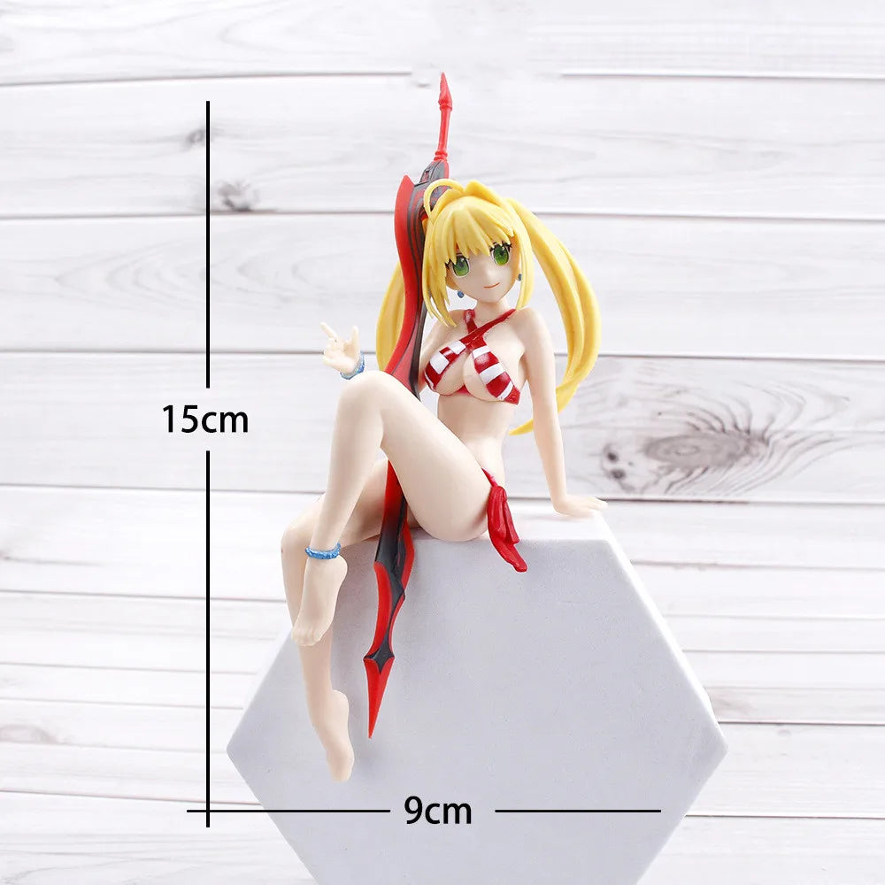 New 3 style Sexy Bikini Girl Yuuki Asuna Action Figure Anime Collection Peripherals Doll Cute Model Toys Car Ornaments