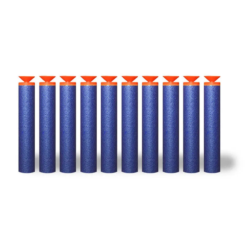50/100Pcs 7.2cm EVA Soft Bullets for Hollow Hole Head Refill Darts Outdoor Toy Boy Gun Bullet for Series Blasters Children Gifts