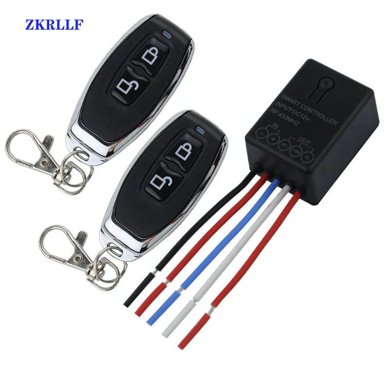 433Mhz Universal Remote Controls DC 12V 1CH Relay Receiver Module RF Transmitter 433 Mhz Wireless Remote Control Switch Diy Kit