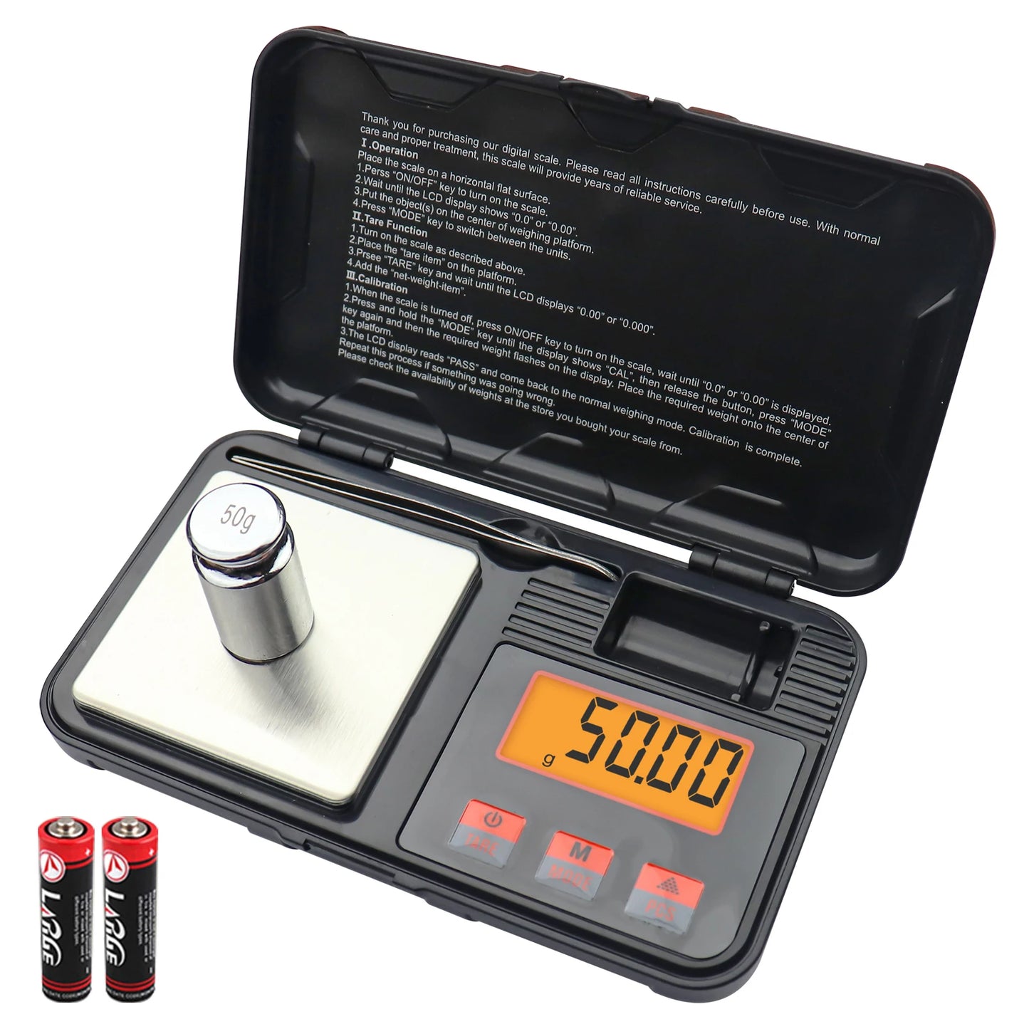 Mini Precision Digital Scales for Gold Sterling Silver  Jewelry Gram Scale Balance Weight Tare Function for Food Medicine Coffee