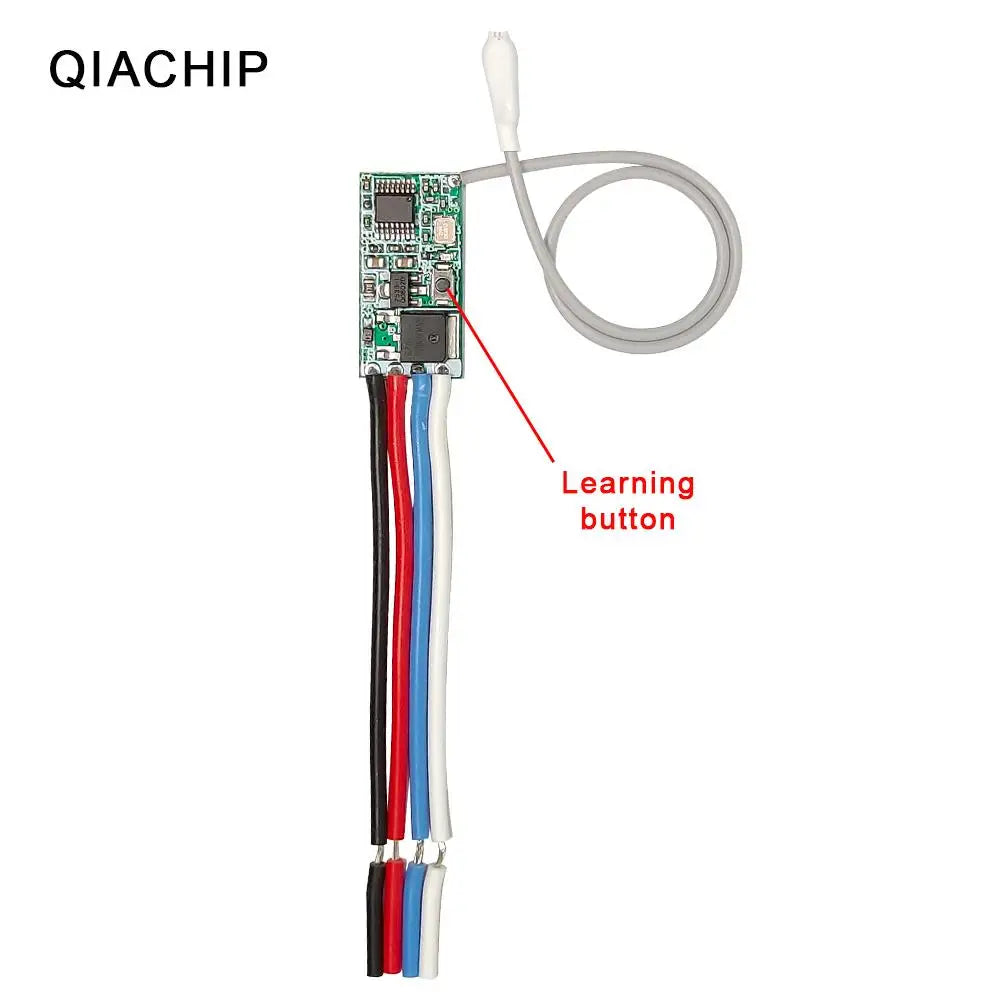 40pcs 433.92Mhz Universal Wireless DC 3.6V-24V Remote Control Switch QIACHIP 1 CH RF Relay Receiver LED Light Controller DIY Kit