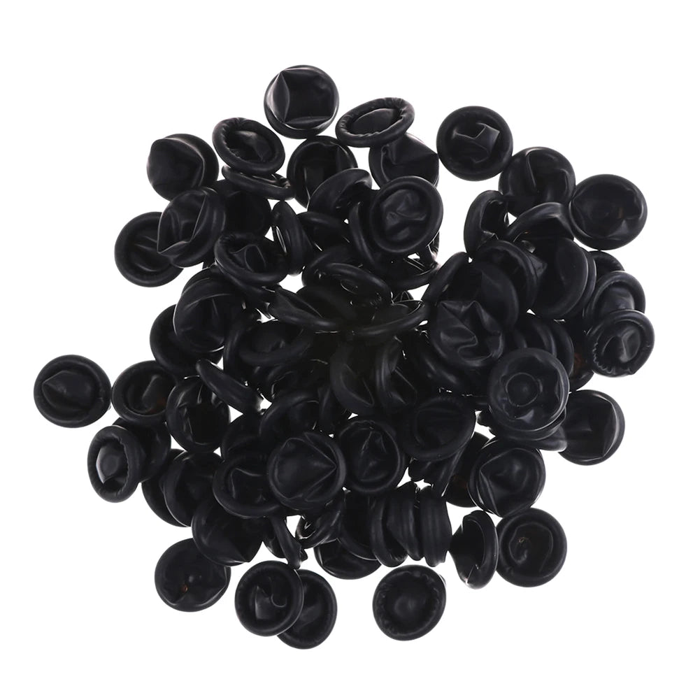 100pcs/lot Black Disposable Latex Rubber Finger Cots Sets Fingertips Protector Gloves For DIY Making Finding Accessories