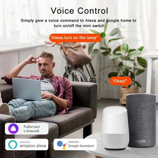 Tuya Smart Wifi Switch Yandex Alice Smart Home Wireless Switch Alexa Google Home 16A Timer Voice Control DIY Automation Module