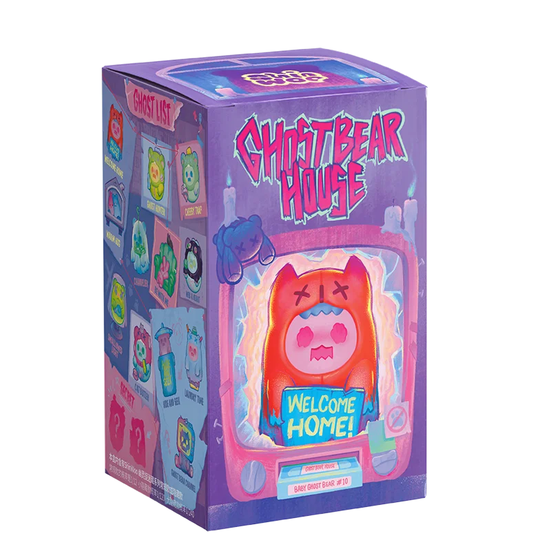 Finding Unicorn ShinWoo Ghost bear house Series Blind Box Toys Cute Action Anime Figure Kawaii Mystery Box Designer Model Gift