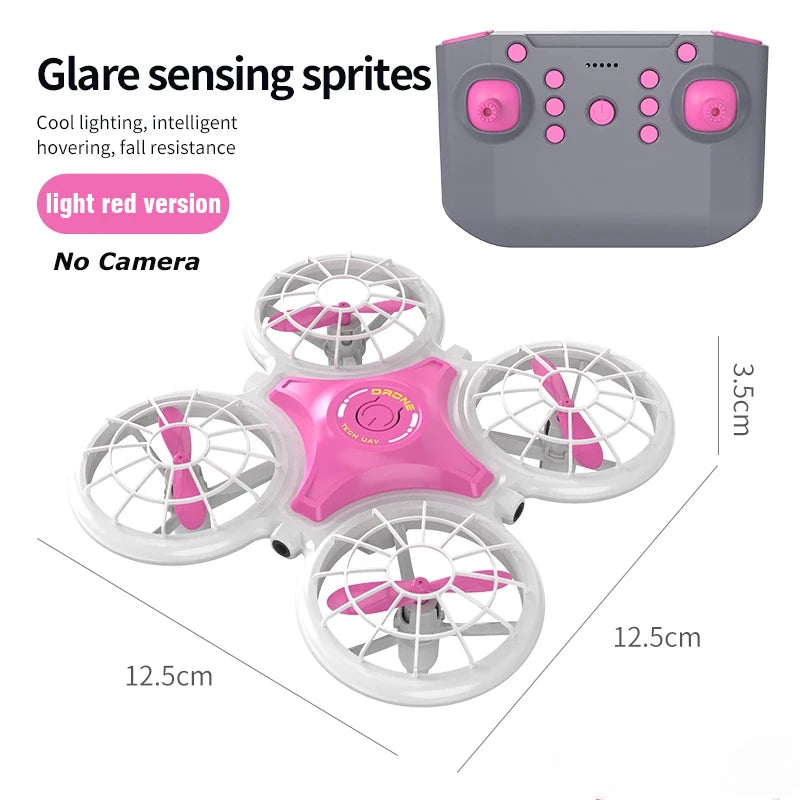 Mini Drone Ufo Quadcopter Dron Altitude Hold Remote Control Helicopters Aircraft Induction Obstacle Avoidance Toy Racing Drones