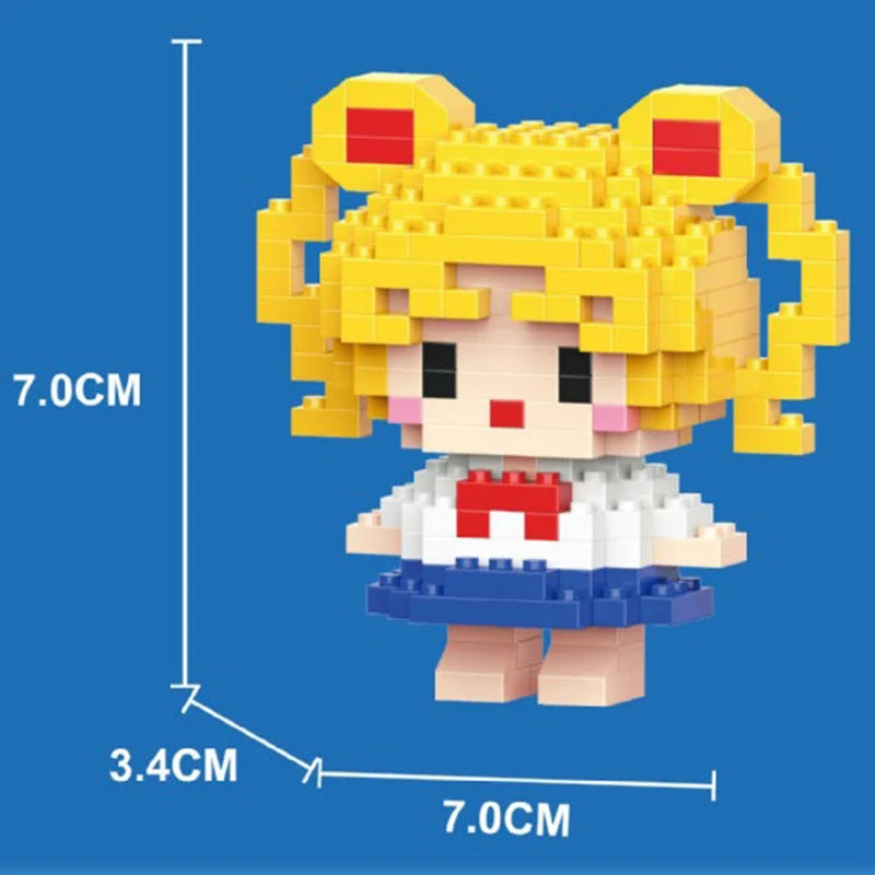 Cartoon Micro Building Blocks Package Toys Diamond Particles Mini 3D Puzzle Figures Mario Model Decoration Game Toys Gifts