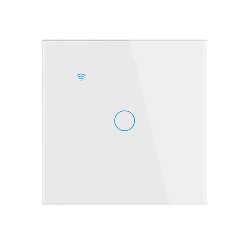 1/2/3/4gang TUYA EU WiFi Smart Touch Switch Neutral Wire/No Neutral Wire Required Wall Touch Switch Work With Alexa Google Home