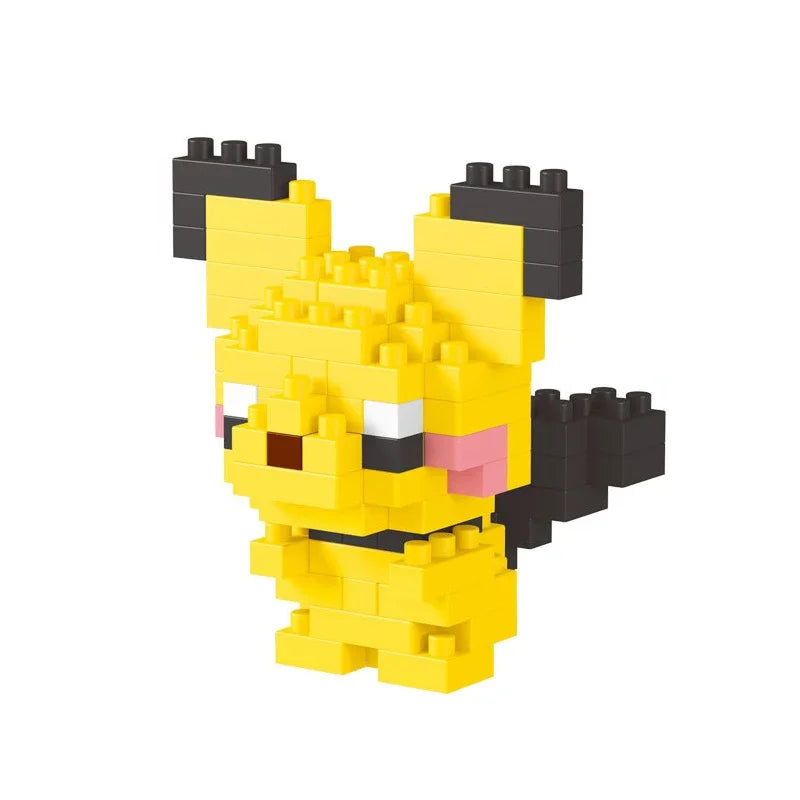 Pokemon Small Simple Building Blocks Pikachu anime figure Action Toys Graphics Diamond Mini Model Pocket Monster Collect Gift
