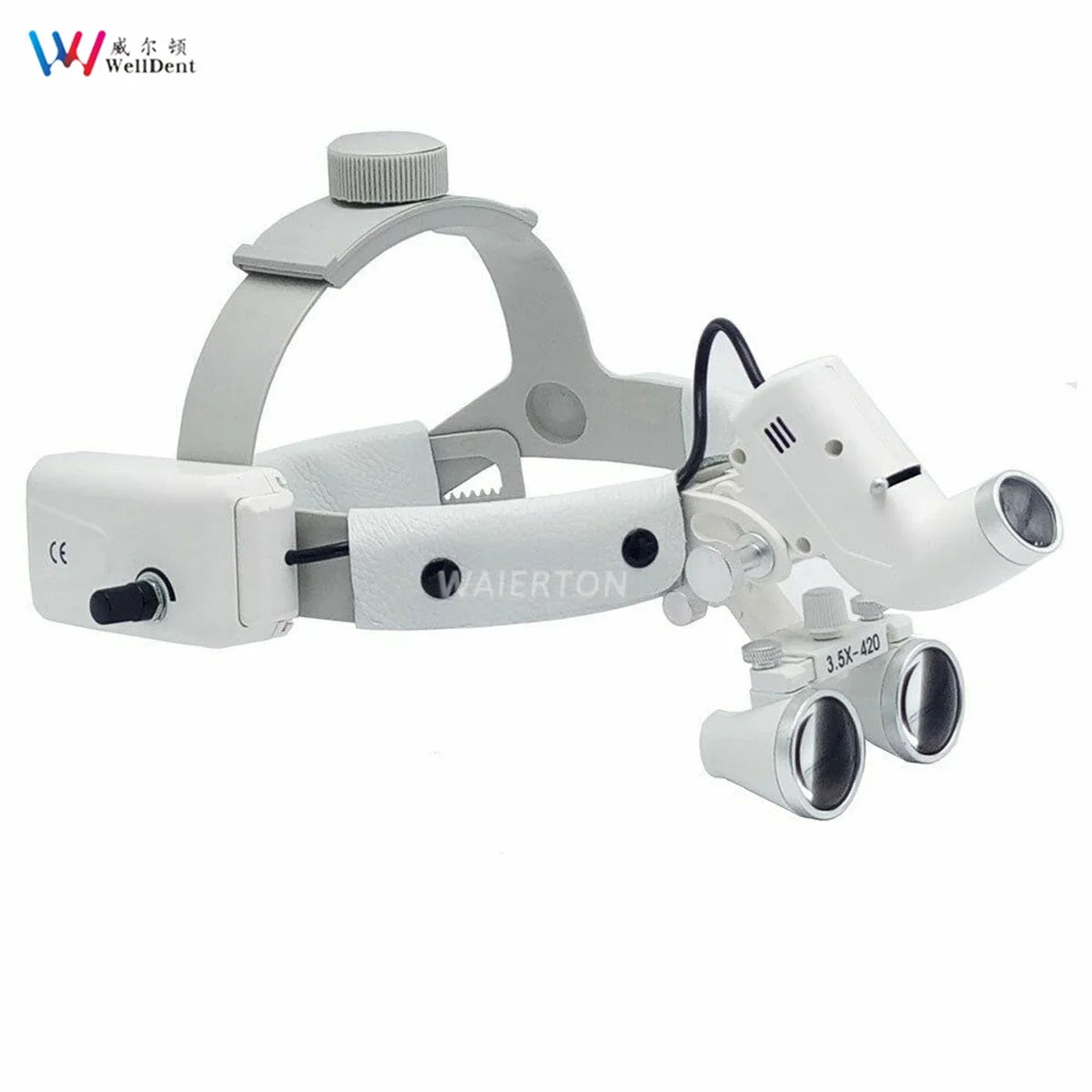 5W LED Dental Surgical Headband Head Light 2.5X 3.5X Loupes Binocular Loupes Brightness Spot Ajustable Headlamp Lab Dentistry