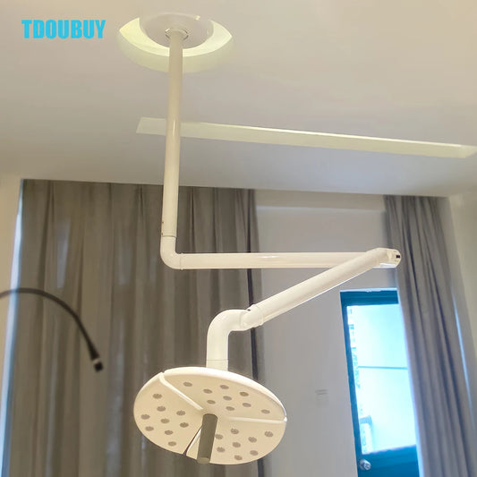 TDOUBUY KD-2018D-1 Shadowless Lamp 50W Versatile Ceiling LED Surgical Lighting ,For Dental Cosmetic, And Veterinary Procedures