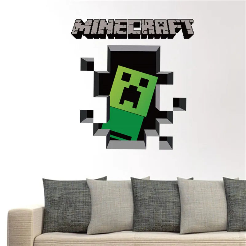 3D Cartoon Games Wall Stickers Gifts for children wall stickers for kids Environmental PVC decoration for wall