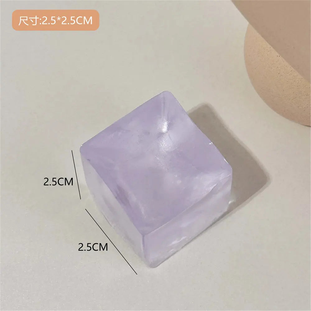 Clear Ice Cubes Squishy Toys Cute Cat Paw Fish Stress Relief Fidget Toy TPR Sticky Antistress Ball Slimy Squeeze Toys