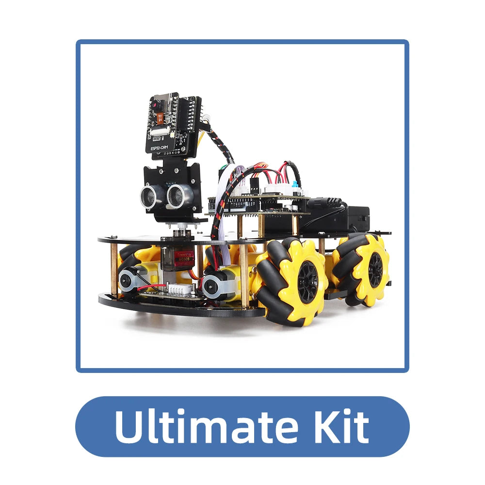 ESP32 Robot Starter Kit For Arduino Programming with Camera and Codes Learning Develop Skill Full Version Smart Automation Set