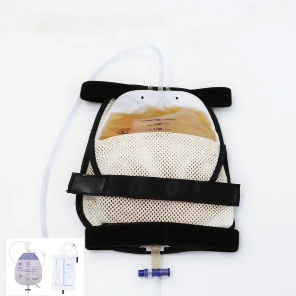 Big Capacity Waterproof Breathable Elder Urination Leg Drainage Bag Adjustable Urine Drainage Bag Holder Fixed Old Man Urination