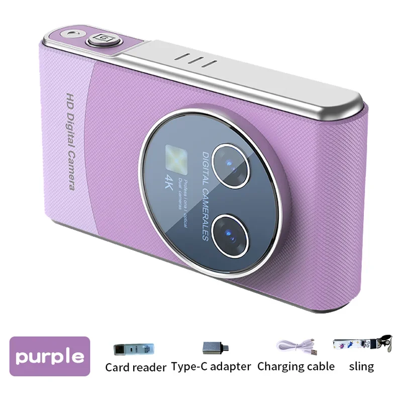 4K HD Digital Camera for Children 18x Autofocus Point & Shoot Camcorder Cameras Vlogging Video Camera for Beginner Photography