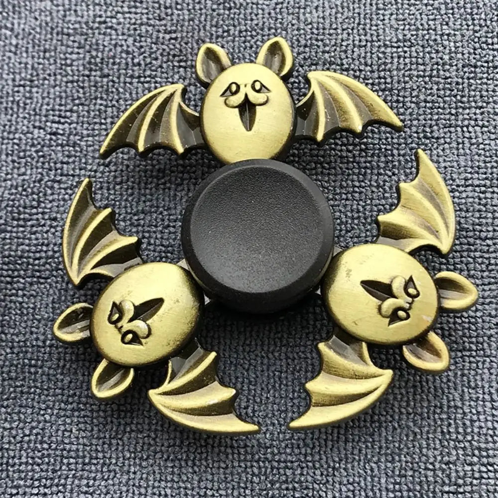 Brass Color Finger Spinner Office Desk Toys ADHD Anxiety Zinc Alloy Fidget Spinner Cool Funny Hand Spinning Adults Gift