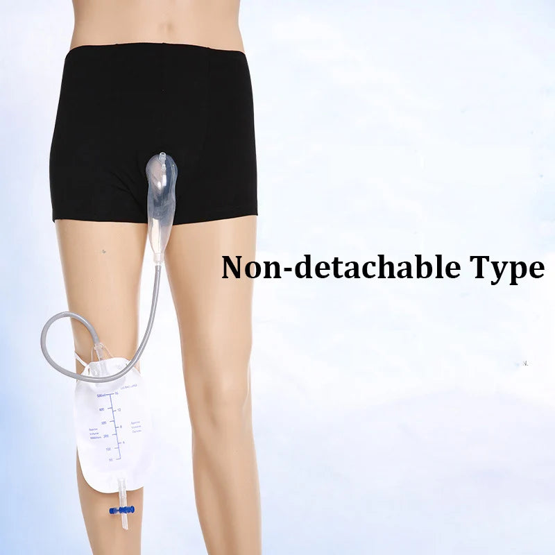 1Pc Wearable Silicone Male Urine Bag Panties Elderly Incontinence Patient Men Walking Urine Collector Underpants Drainage Bag