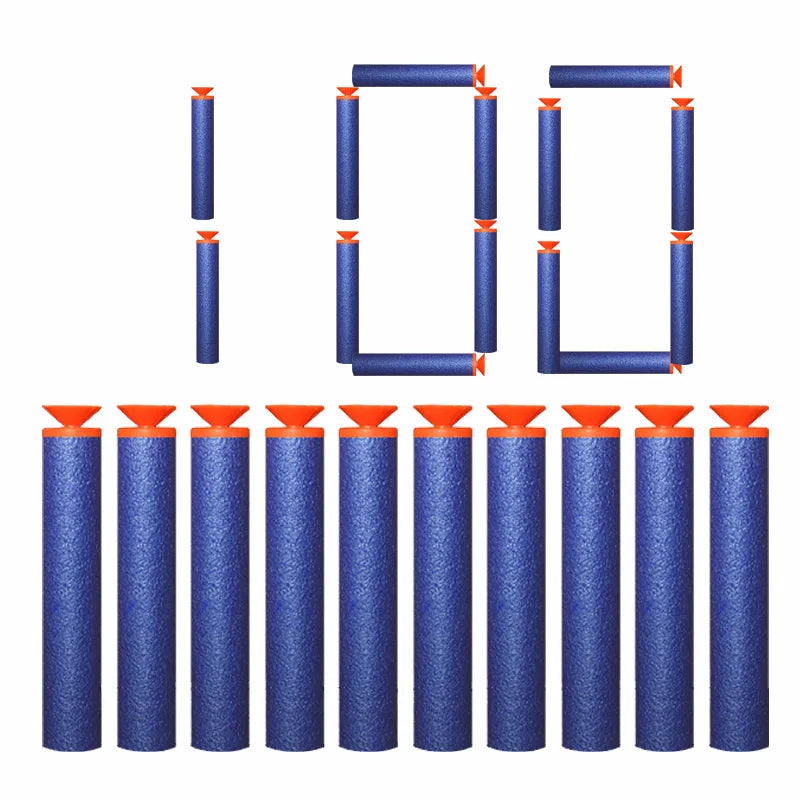 Refill Darts Bullets EVA Soft Hollow Hole Head Bullet Guns Accessories For Nerfs N-strike Elite Series Blasters Toy For Children