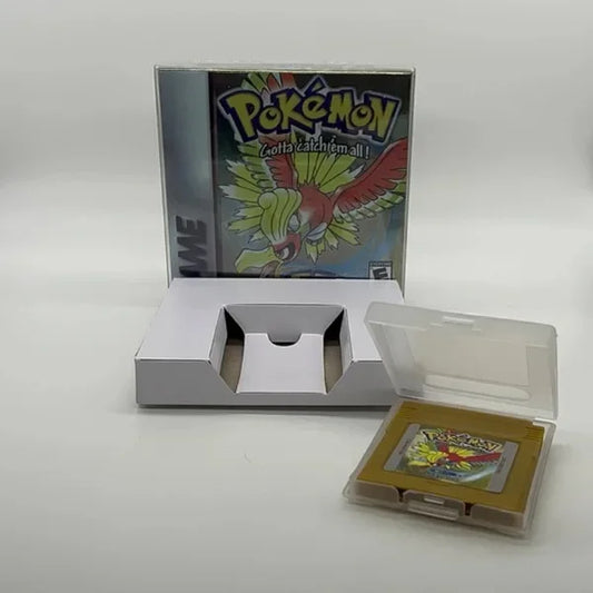 Pokemon Series Blue Crystal Gold Green Red Silver Yellow 7 Versions GBC Game In Box for 16 Bit Video Game Cartridge With Manuals