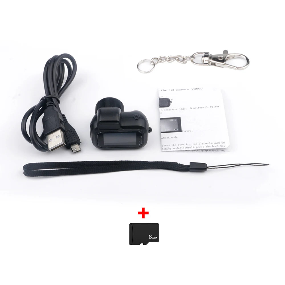 Retro Mini Camera with Screen Indoor Home Outdoor 1080p HD Portable Very Small Camera Video  Support TF Card Holiday Gifts