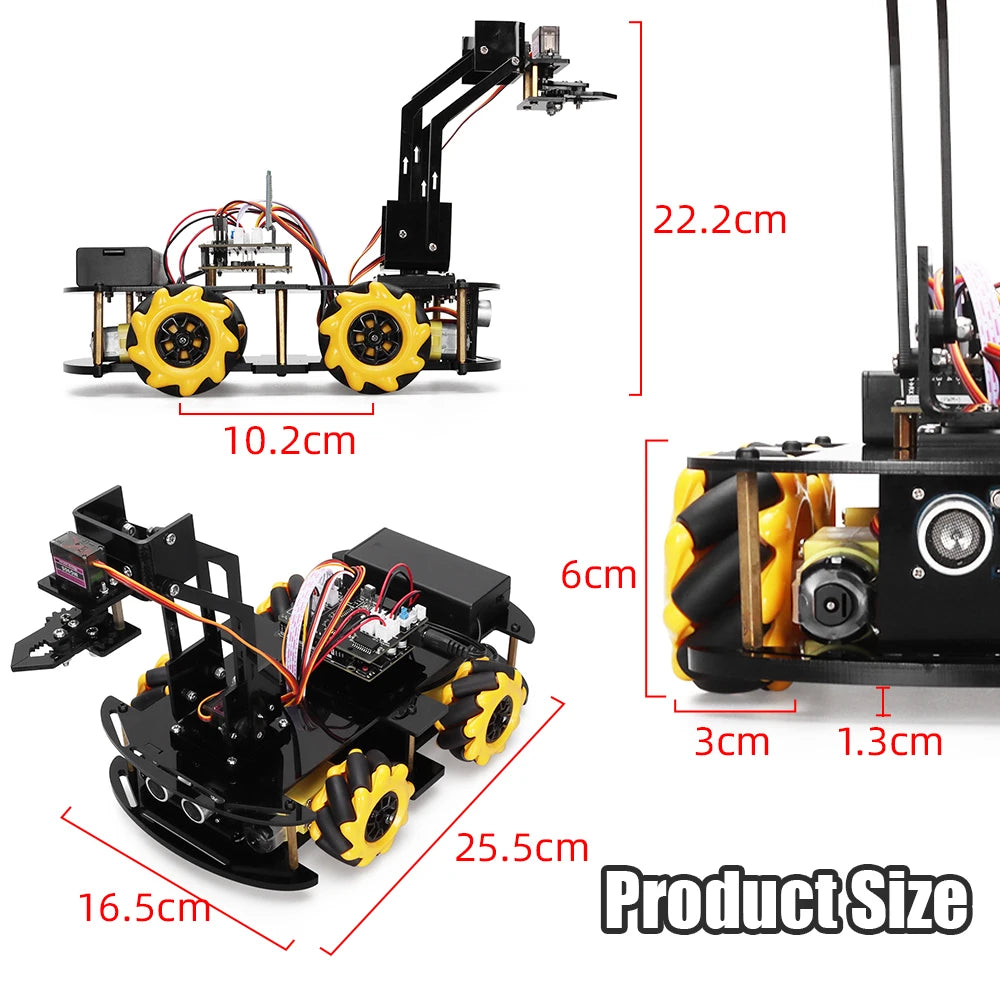 Smart Robot Arm Kit For Arduino Programming Automation Kits Robotic Arm Coding Robotic Electronic Kit Education Big Public Sets