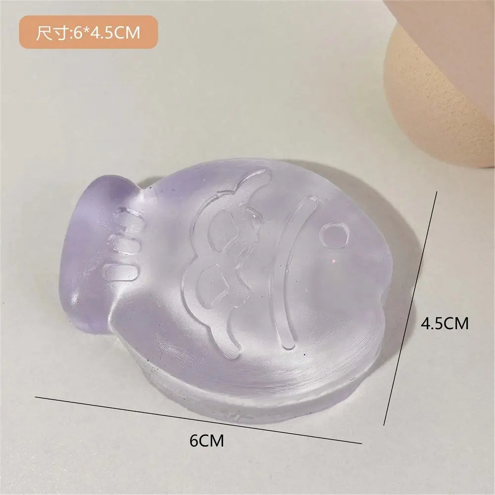 Creative Colorful Ice Block Squeeze Toy High Resilience Pinch Squeeze Anti-stress Ball Decompression Gifts Stress Relief Toys