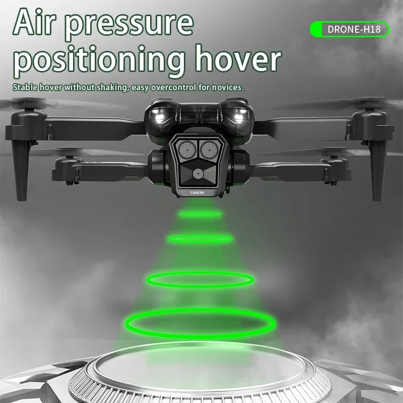 MHD Dual Camera Drone H18 Camera with 8K Professional Folding Drone with 4K Camera Mini RC Helicopter air plane Quadcopters Toys