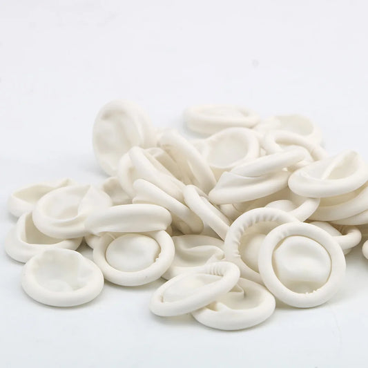 Non-toxic White Protective Rubber Gloves Nature Latex about 260/700 Piece Disposable Fingertip Gloves Finger Cots