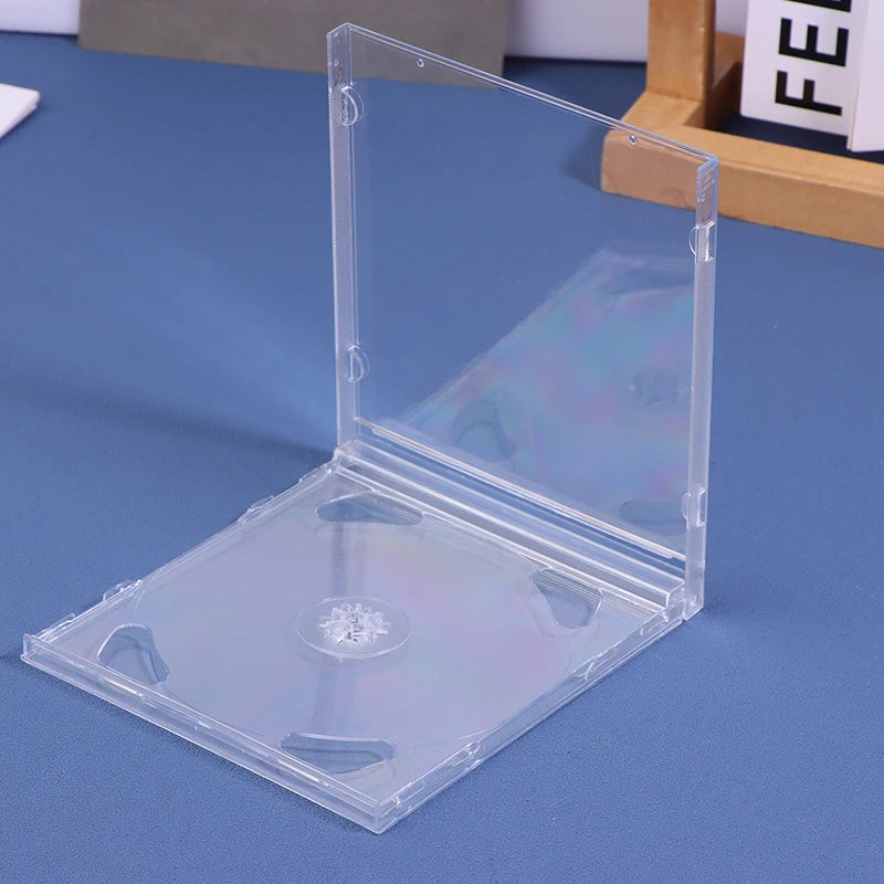 1PCS Transparent Plastic Double Disc DVD Case Portable CD Storage Package Case Durable Box Thicken CD DVD Disc Box Storage Case