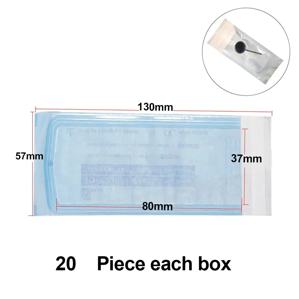 20PCS Self-sealing Sterilization Pouches Bags Medical-grade Bag Disposable Dental Tattoo Accessories Tool Storage Bag