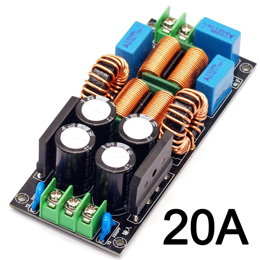 4A 10A 20A AC Power Filter EMI Electromagnetic Interference Filter EMC High Frequency Power Filtering For Audio Power Amplifier