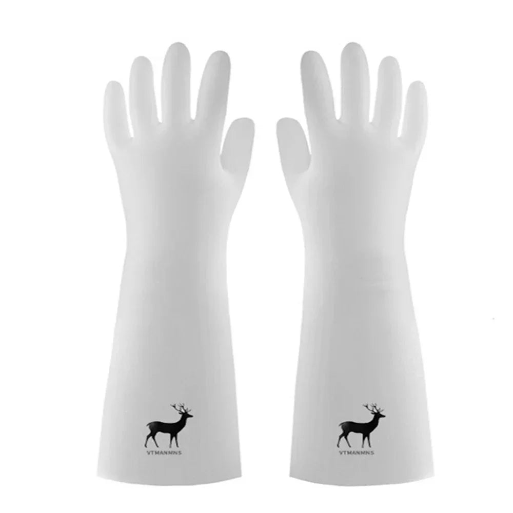 Waterproof Rubber Latex Dish Washing Gloves Kitchen Durable Cleaning Housework Chores Dishwashing Tools