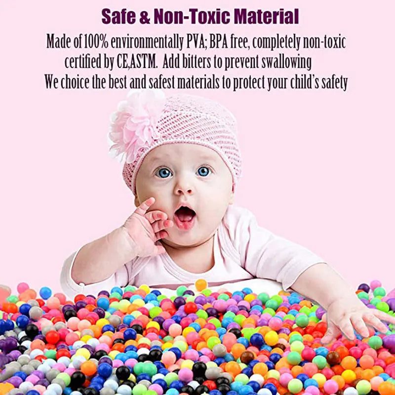 500Pcs 36Colors 5mm Water Beads Spray Magic beads Educational 3D beads Puzzles Accessories for Children Toys