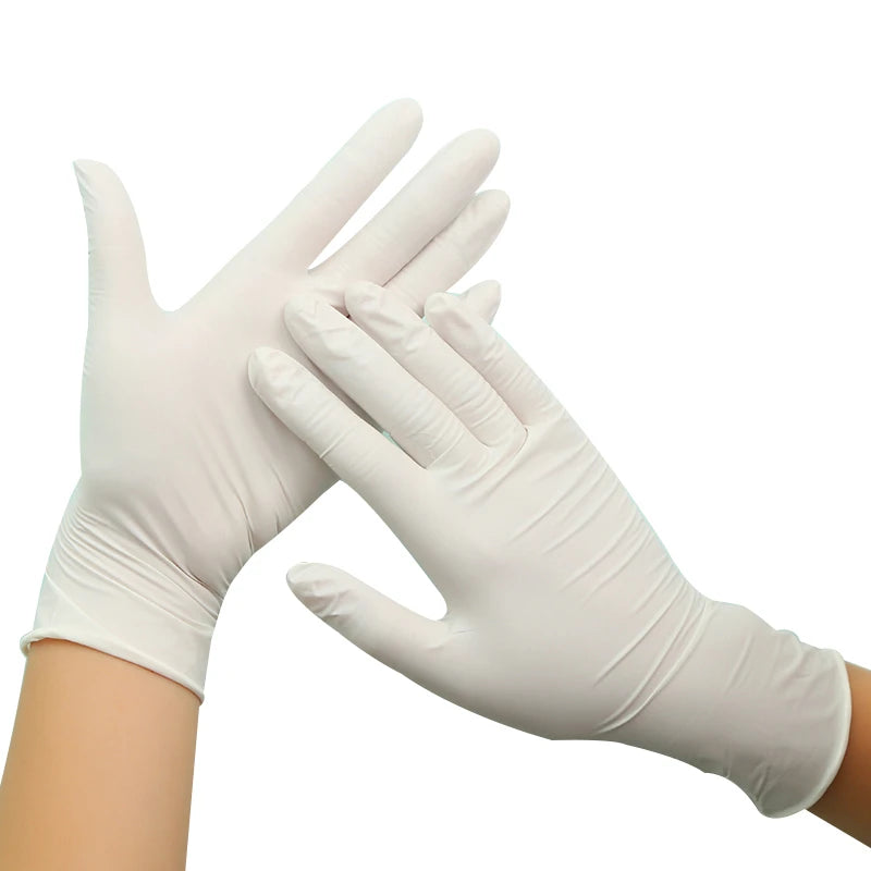 50/100PCS Disposable Nitrile Latex Rubber Gloves Dishwashing/Kitchen/Work//Garden/Household Cleaning Gloves Black/Blue Gloves