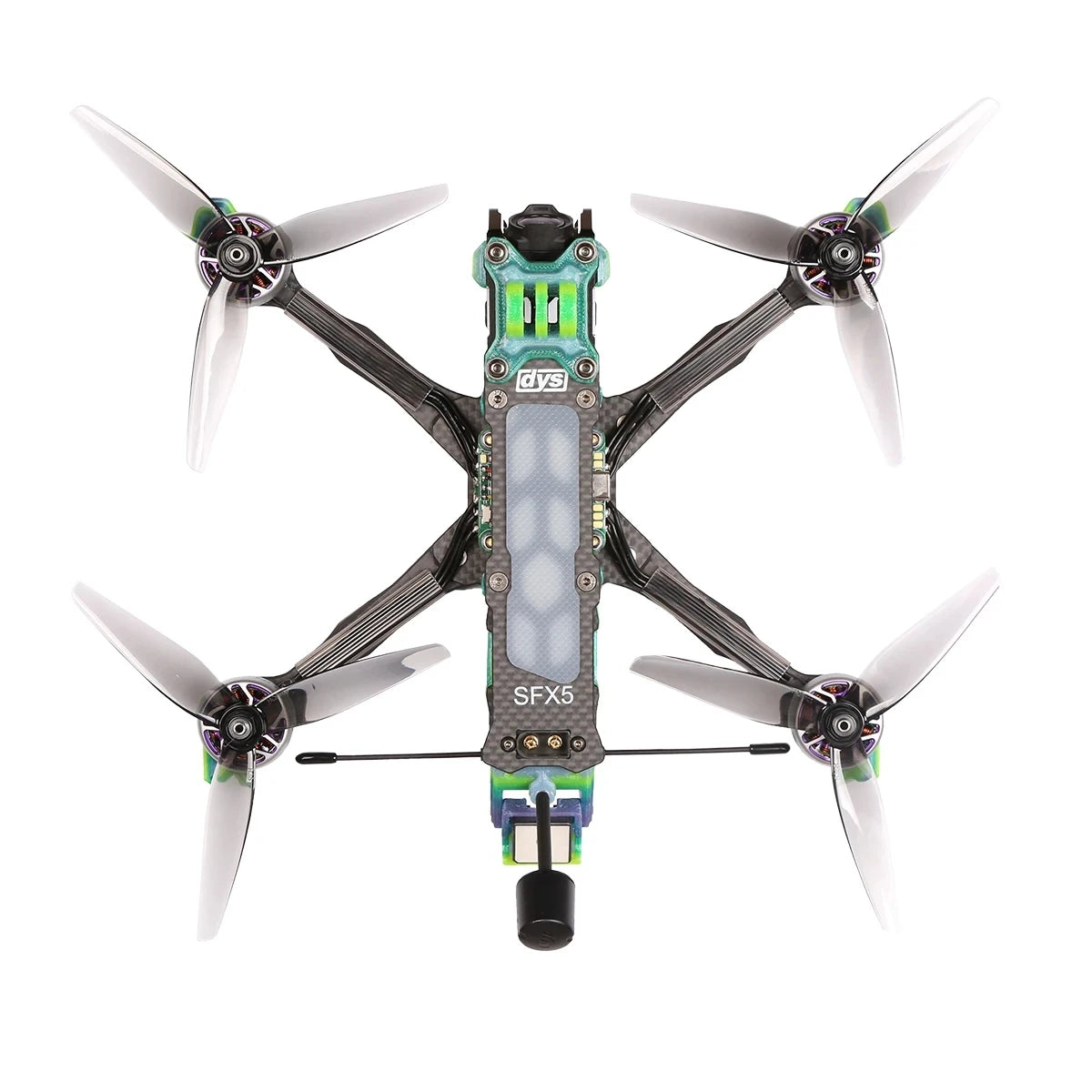 DYS SFX5 X Type 5 Inch Freestyle FPV Drone 6S HD O3 Carbon Fiber FPV Racing Drone