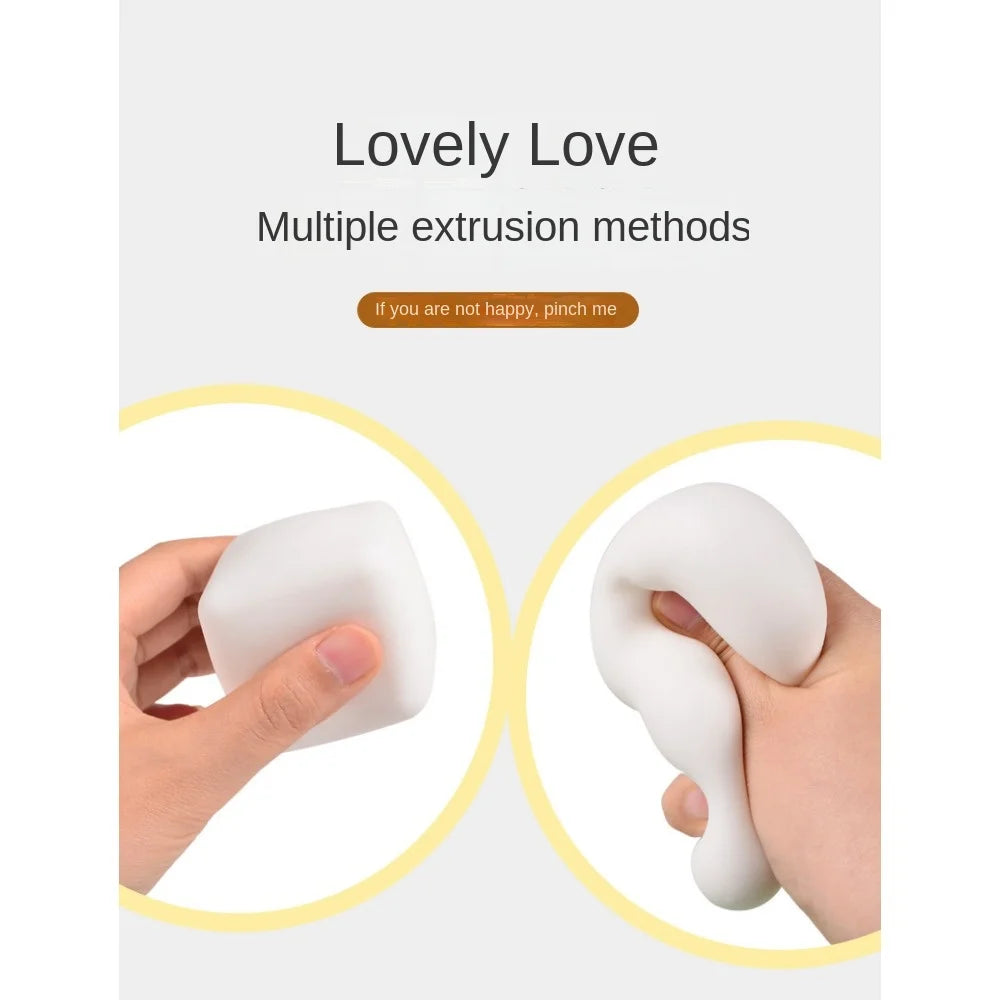 Squihy Flexible Tofu Cubes Cute Stress Relief Autism Sensory Toys Stress & Anxiety Relief Fidget Toys for Kids Girl Gift