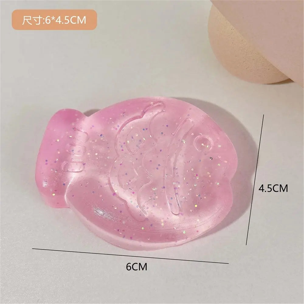 Creative Colorful Ice Block Squeeze Toy High Resilience Pinch Squeeze Anti-stress Ball Decompression Gifts Stress Relief Toys