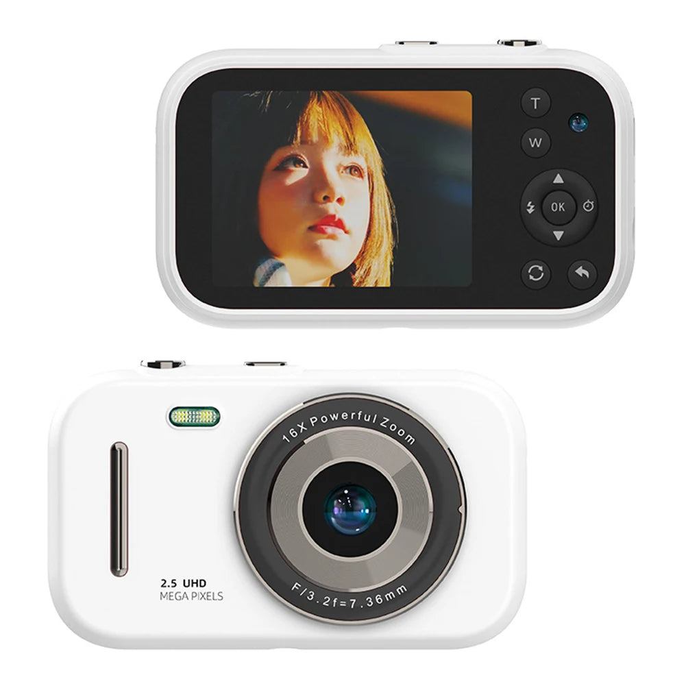 Digital Camera 48MP 1080P Point and Shoot Camera 2.8inch IPS Screen Mini Digital Camera Boys and Girls Christmas Birthday Gift