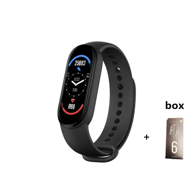 M6 Smart Watch Men Women Fitness Smart Bracelet Sports Band Heart Rate Blood Pressure Monitor Waterproof Multi-function Watches
