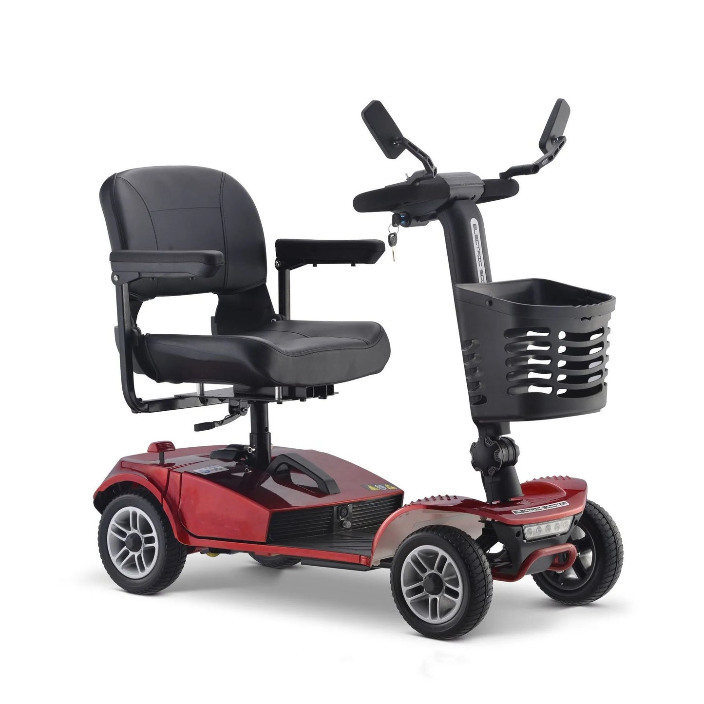 four wheels old age scooter foldable lightweight electric wheelchair handicap patients mobility elderly scooter