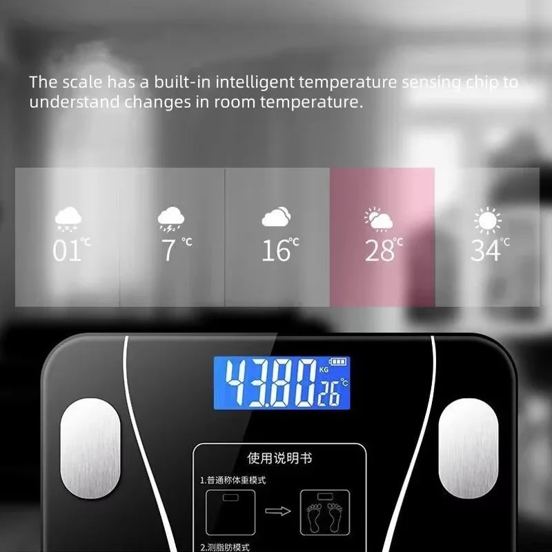Bluetooth body fat scale height fat loss weight loss instrument ultra-accurate electronic smart home weight scale
