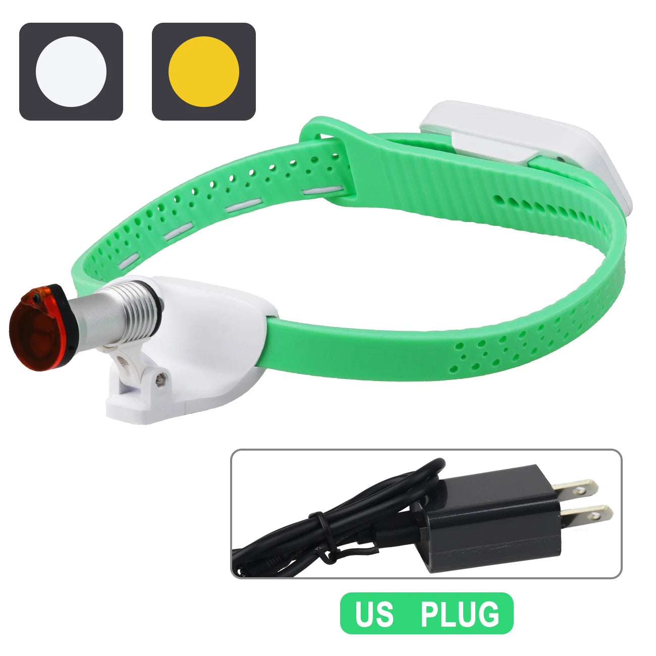 5W Dental LED Headligth Wireless Ultra-light High-brightness Dental Surgical Headband Medical Headlight Adjustable Brightness