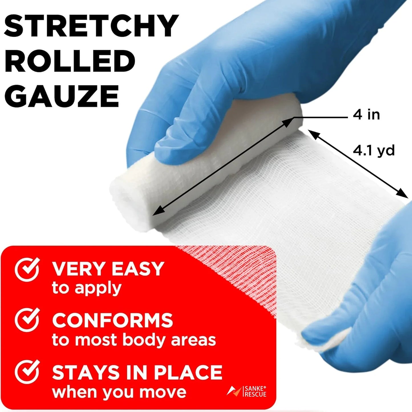 12-24pcs/lot 7.5cmX4.5m Cotton PBT Elastic Bandage Medical Supply Conforming First Aid Gauze For Wound Dressing Emergency Care