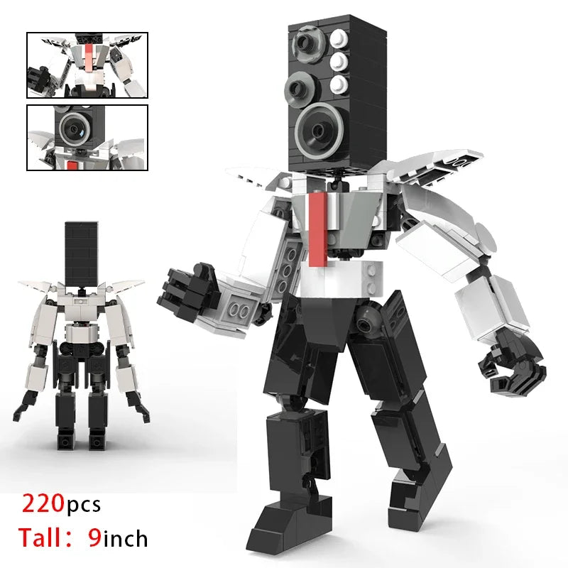 New Skibidi Toilet Weapon Titan TVMan Figure Building Block Toys For Boy Speakerman Bricks DIY Model Toy For Kid Adult Xmas Gift