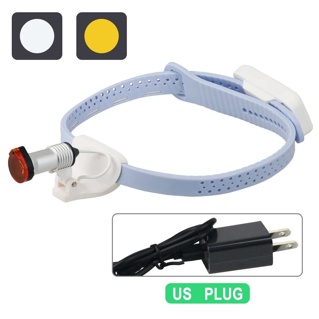 5W Dental LED Headligth Wireless Ultra-light High-brightness Dental Surgical Headband Medical Headlight Adjustable Brightness