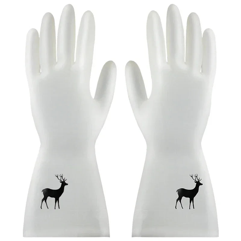 Waterproof Rubber Latex Dish Washing Gloves Kitchen Durable Cleaning Housework Chores Dishwashing Tools