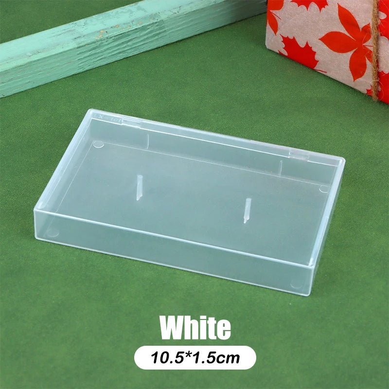 1Pc Cassette Tape Transparent Storage Box Audio Magnetic Recording Blank Tape Case Dustproof Box