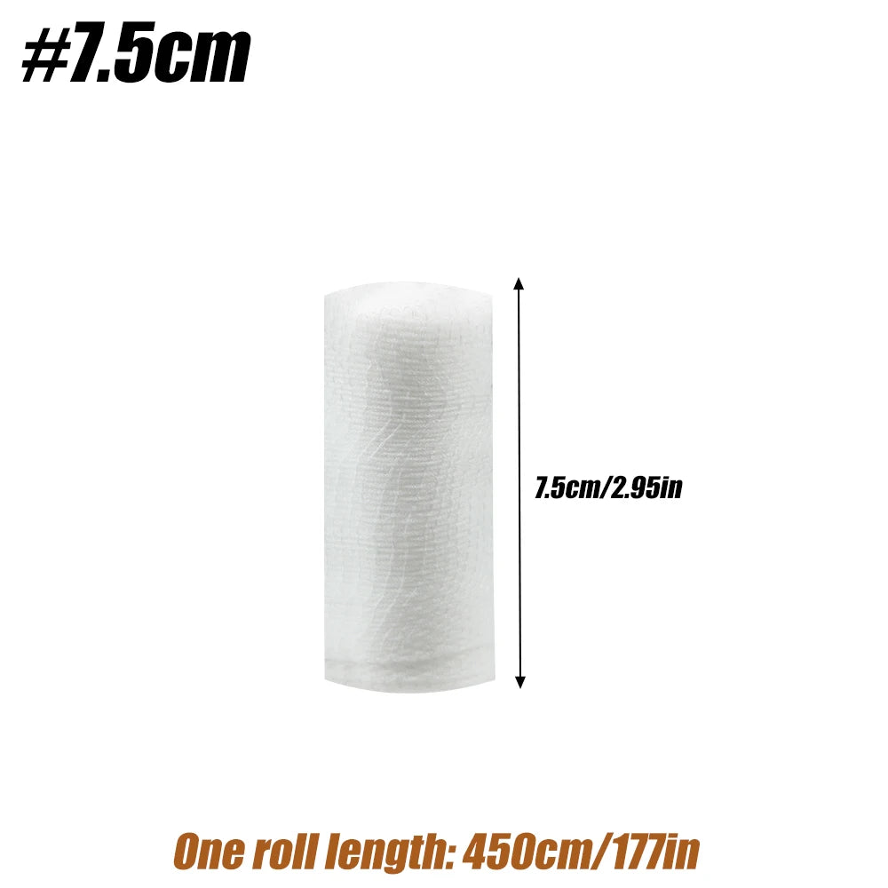 4 Rolls Premium Gauze Rolls,Breathable Flexible, Stretchable Gauze Bandage Roll for First Aid Wound Care & Medical Supplies