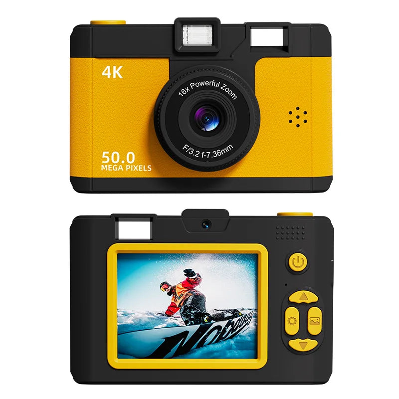 WIFI FHD 1080P Camera Digital Point and Shoot Cameras with 16X Zoom Anti Shake Compact Small retro Camera