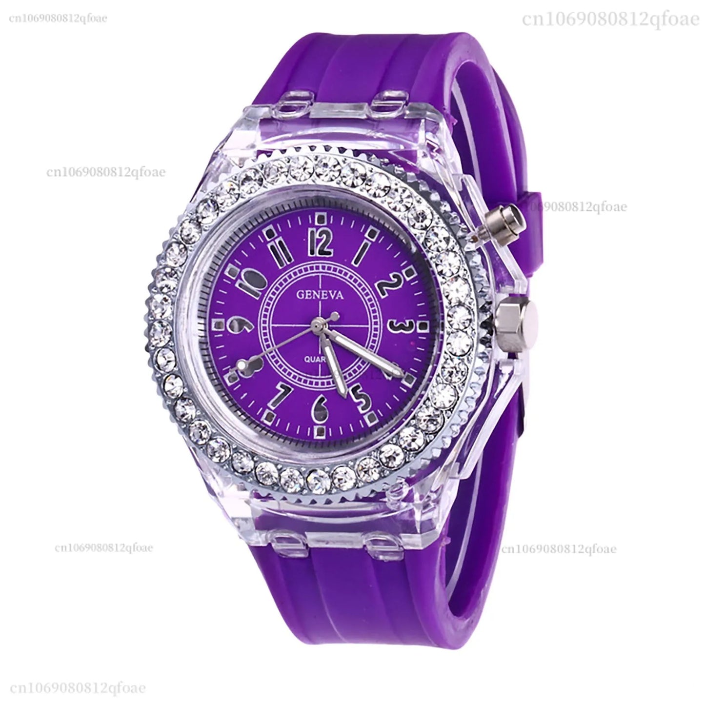 Led Flash Luminous Watch Personality trends students lovers jellies woman men's watches 7 color light WristWatch